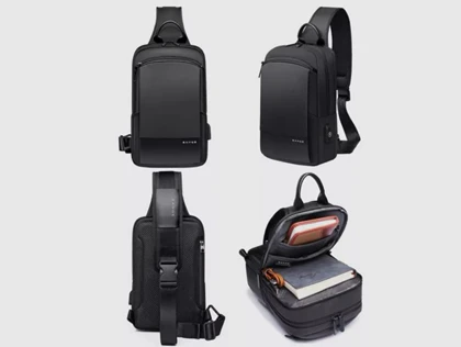 کیف کراس بادی مردانه بنج اصل Bange BG-77112 ضد آب USB دار