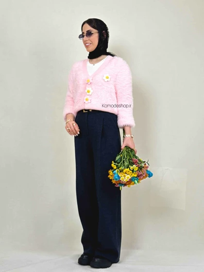 ژاکت پینترسی موهر ترک شکوفه