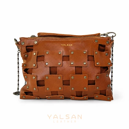 کیف دوشی و دستی زنانه چرم یلسان مدل کمند کد004-BS