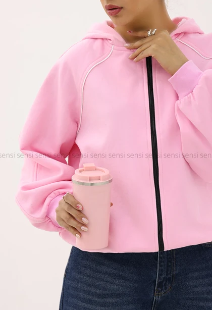 سویشرت کلاه دار داخل کرک کد1005055