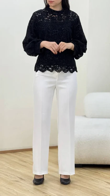 شلوار بگ کمر ساده