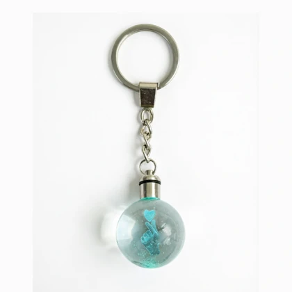 جاکلیدی گوی کریستالی چراغ‌دار