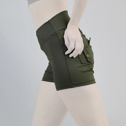 شورتک کارگو ورزشی زنانه آدیداس مدل A-3115 یشمی