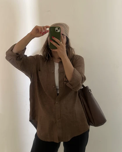 شومیز لینن Nazli کد 043