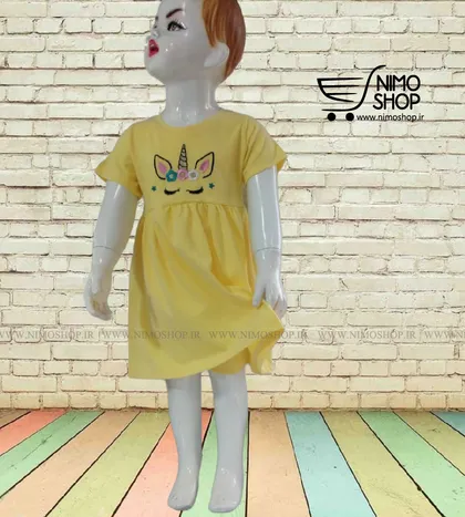 سارافون و شلوارک دخترانه مدل اسب تک شاخ