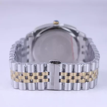 ساعت مچی سولیدا مردانه فلزی قاب مربع نقره ای طلایی G 6113/9