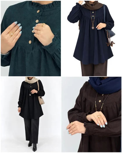 مانتو پاییزه آیسو مانلی