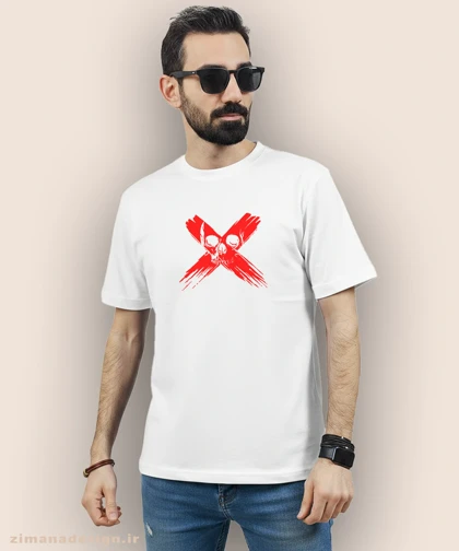 تیشرت مردانه و زنانه طرح اسکلت مرگ کد 930