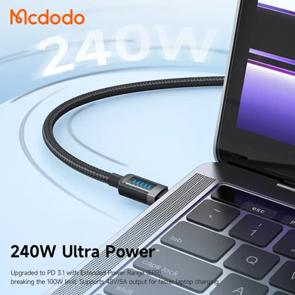 کابل تایپ سی 240 وات مک دودو Mcdodo مدل CA-035 طول 1.2 متر