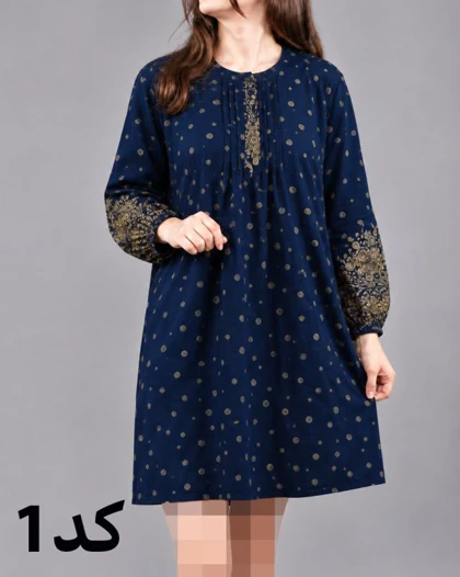 تونیک زنانه طرح اندونزی سایزبزرگ 7630