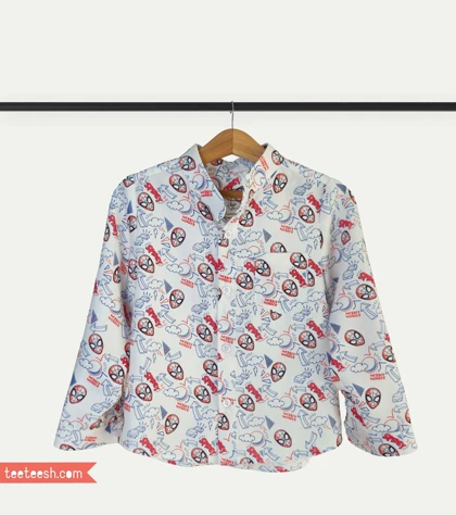 پیراهن پسرانه طرح مردعنکبوتی