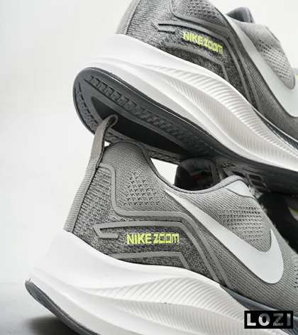 کفش کتانی مردانه و زنانه طوسی Nike air zoom