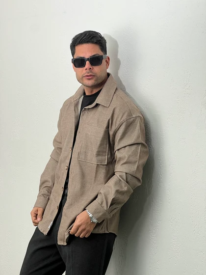 پیراهن مردانه پشمی جناغی mc