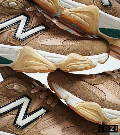 کفش کتانی مردانه قهوه ای سبز NEW BALANCE 9060