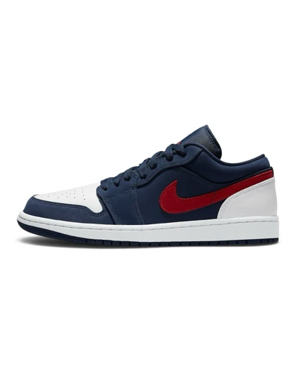 کتانی ویتنامی ایر جردن وان لو یو اس ای سورمه ای قرمزNike Air Jordan 1 Low USA