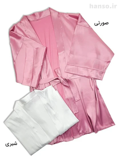 لباس خواب ساتن زنانه روبدوشامبر