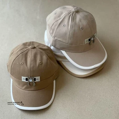 کلاه بیسبالی بچگانه کتان طرح تدی