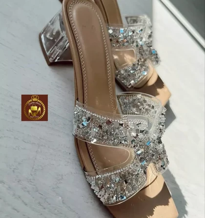 صندل یا روفرشی نگینی مجلسی زنانه هرمس