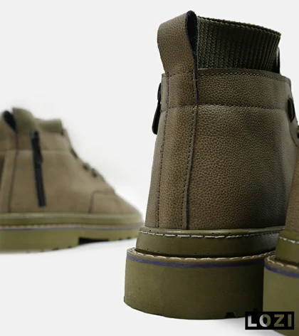 نیم بوت چرمی مردانه سبز Timberland