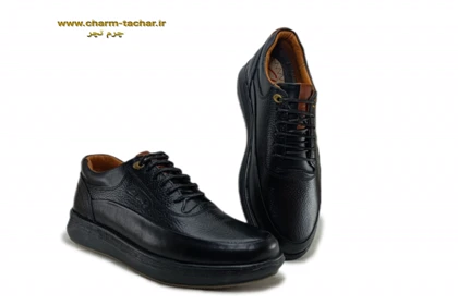 کفش طبی کلارک بندی مردانه چرم طبیعی si102