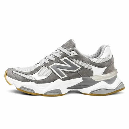 کفش کتانی مردانه بزرگ پا مدل نیوبالانس 9060 طوسی سفید New Balance 9060