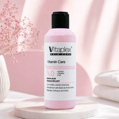 شامپو ویتامینه ویتاپلکس مدل Vitamin Care کم سولفات مناسب انواع مو 200ml