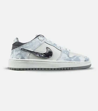کفش کتانی مردانه و زنانه آبی سفید NIKE dunk low steam puppet