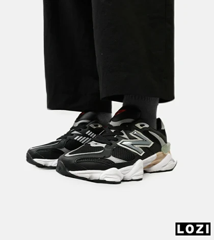 کفش کتانی مردانه و زنانه مشکی طوسی NEW BALANCE 9060 مدل 4972