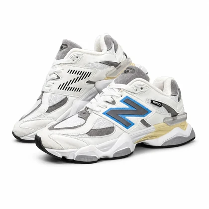 کفش کتانی زنانه مدل نیوبالانس 9060 سفید طوسی آبی New Balance 9060