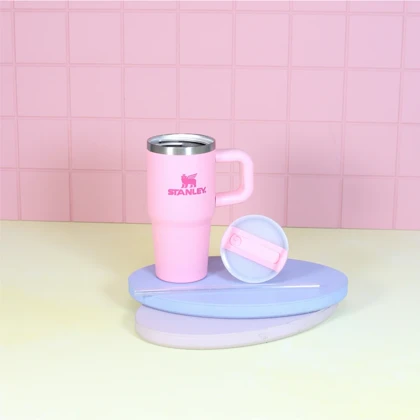 استنلی تامبلر مینی 550 میلی‌لیتری صورتی پاستل