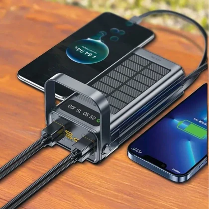 پاوربانک سولار فست خورشیدی گرین لاین مدل Solar X ظرفیت 30000 میلی آمپر بر ساعت