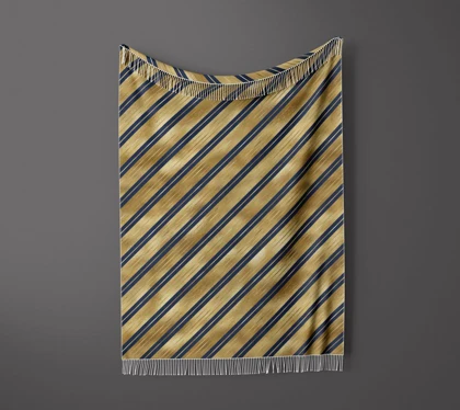 شال مبل ریش دار sofa shawl 238
