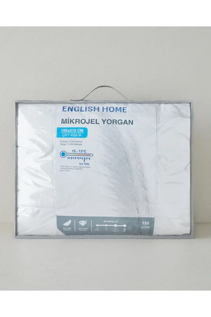 لحاف یک نفره English Home مدل Premium Mikrojel - سفید
