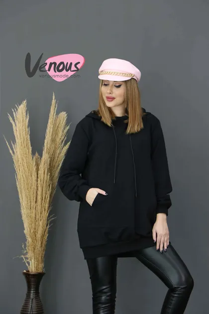 هودی بلند کلاهدار