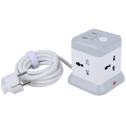 چندراهی برق 4 سوکت 2500 وات، دو USB و دو تایپ سی هایکو استار Hicostar HS-PS321 با کابل دومتری