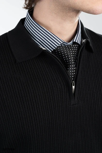 بافت مردانه نیم زیپ