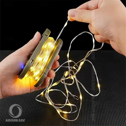 چراغ چادر ریسه ای شارژی CQ-398