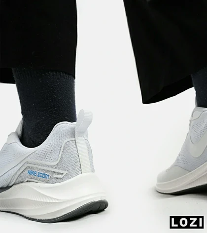 کفش کتانی مردانه و زنانه سفید Nike air zoom مدل 4326