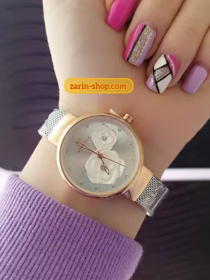 ساعت نیوی فورس زنانه ژاپنی مدل گل