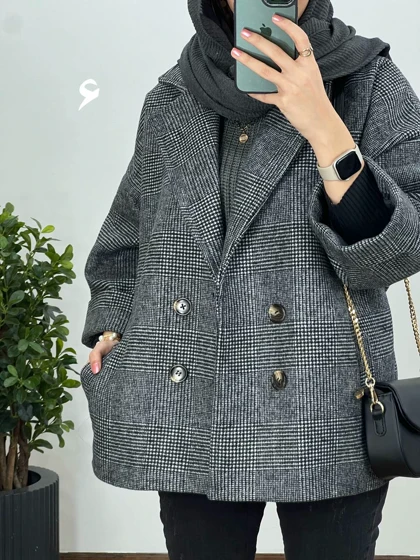 پالتو پشمی آستردار گلدیس