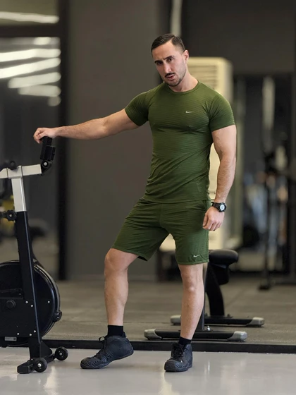 ست تیشرت و شلوارک نایک (Nike) پارچه فلامنت تنفسی (درای فیت)