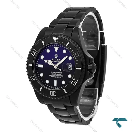 ساعت رولکس مردانه سابمارینر مشکی صفحه آبی مشکی Rolex-7153-G