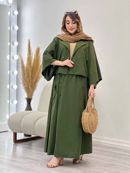 ست کت پانچ و دامن