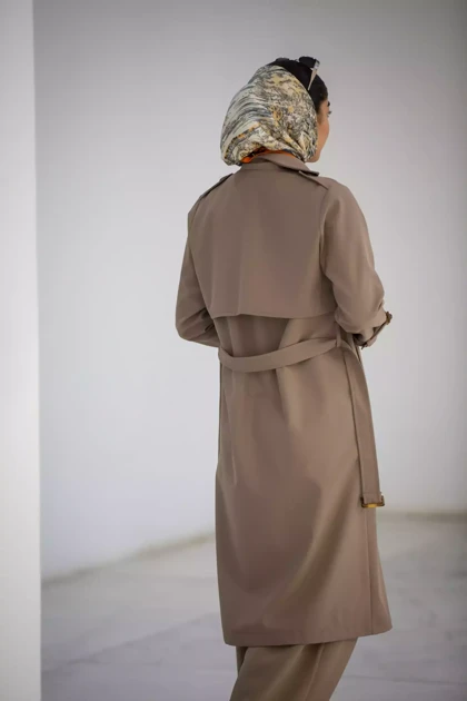 مانتو بارانی بلند 6 دکمه