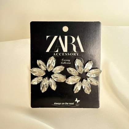 گوشواره طرح جواهر برند زارا کد 9101