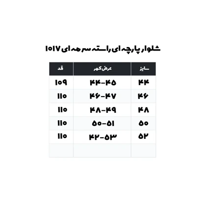شلوار پارچه ای راسته سرمه ای 1017
