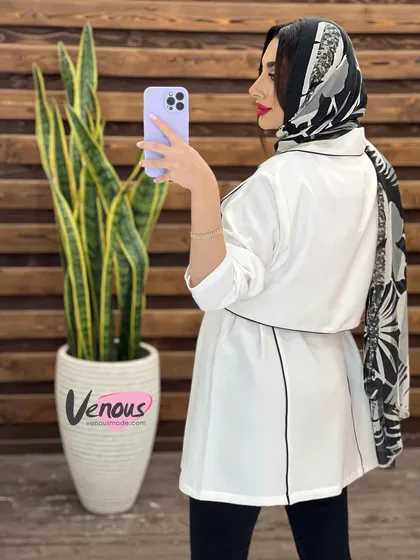 مانتو ژیله دار مغزی دوزی