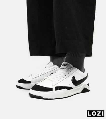 کفش کتانی سفید تیک مشکی مردانه و زنانه نایک Nike Blazer