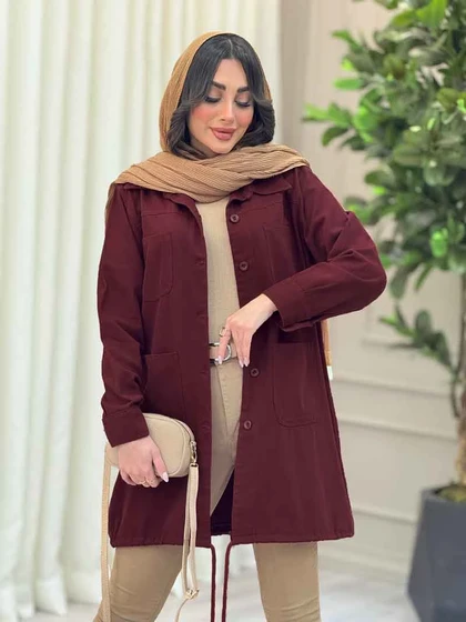مانتو پایین بند چهار جیب