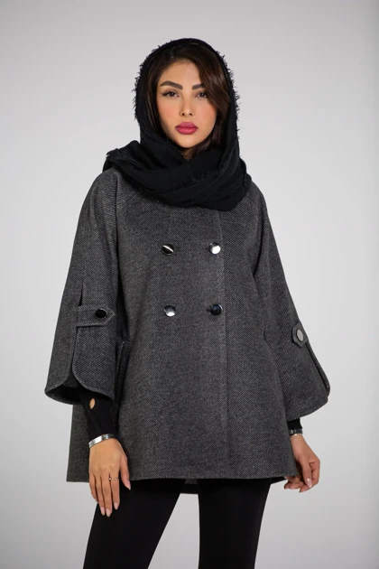 پالتو یقه ایستاده 6 دکمه
